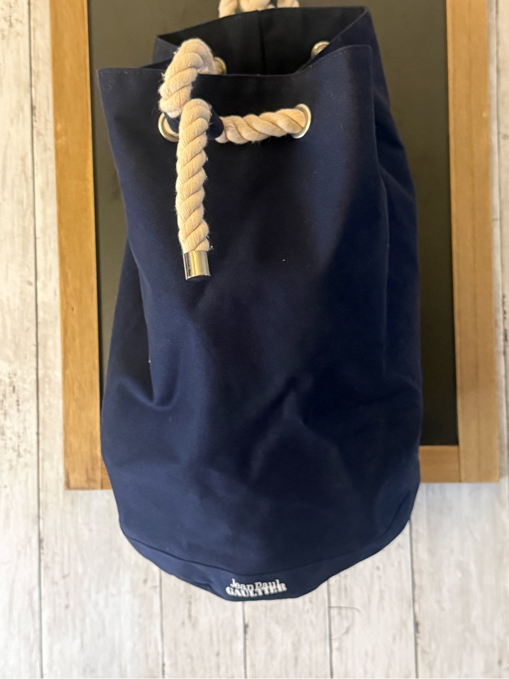 Jean Paul Gaultier Navy Sailor Bag Rope Straps